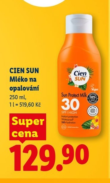 CIEN SUN Mléko na opalování 250 ml