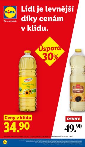 akční leták Lidl 20.7.2026-22.7.2026