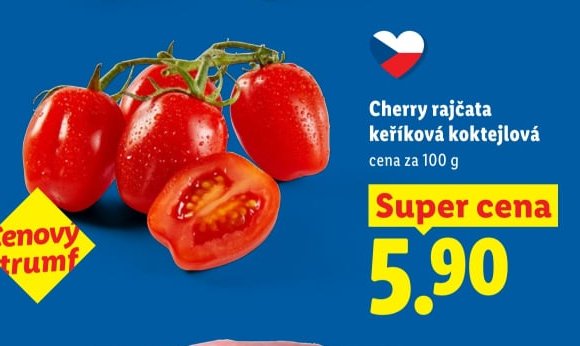 Cherry rajčata keříková koktejlová