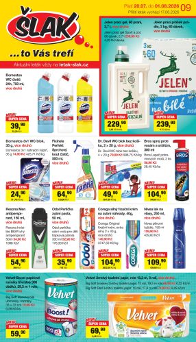 akční leták Šlak drogerie 20.7.2026-1.8.2026
