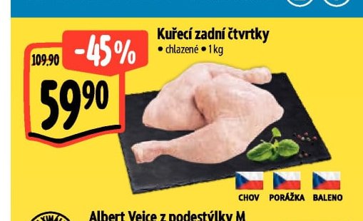 Kuřecí zadní čtvrtky