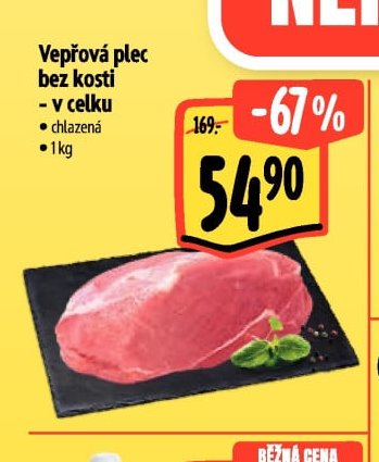 Vepřová plec bez kosti