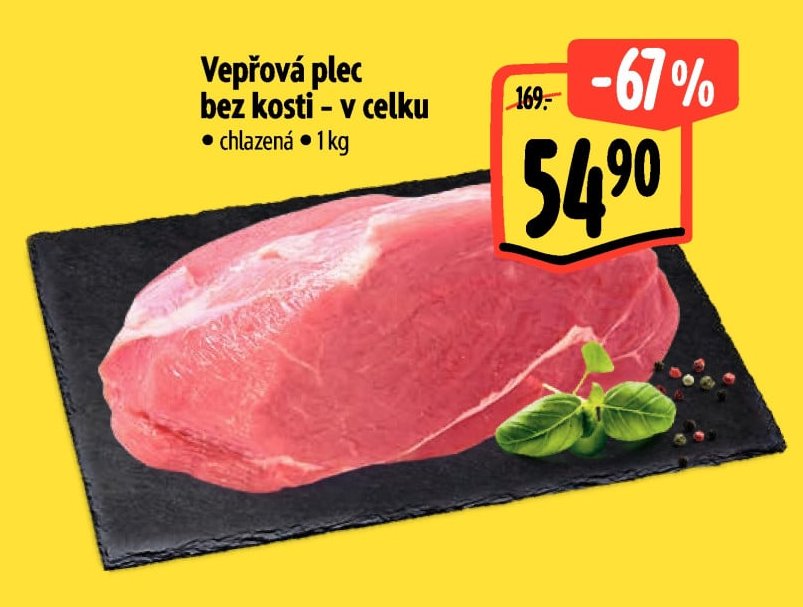 Vepřová plec bez kosti - v celku