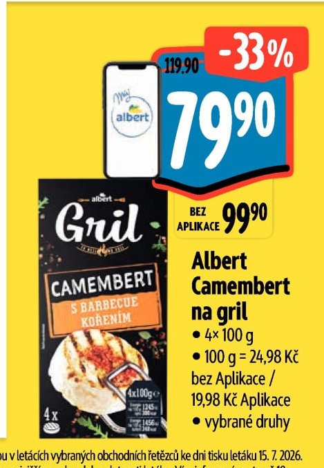Albert Camembert na gril