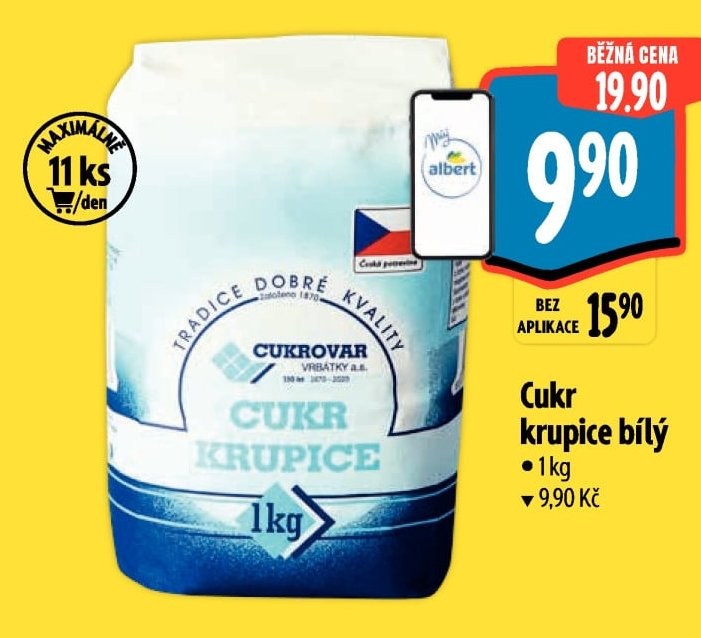Cukr krupice bílý 1 kg