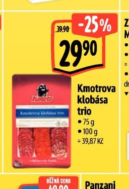Kmotrova klobása trio