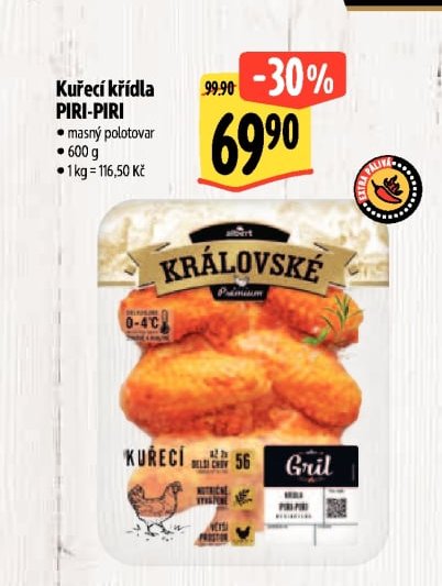 Kuřecí křídla PIRI-PIRI