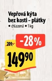 Vepřová kýta bez kosti - plátky