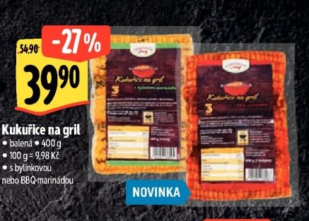 Kukuřice na gril