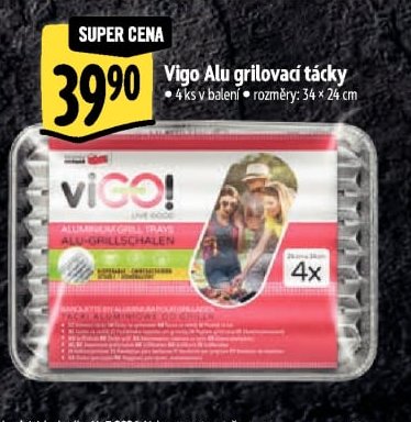 Vigo Alu grilovací tácky