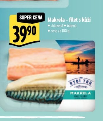 Makrela - filet s kůží