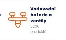 Vodovodní baterie a ventily
