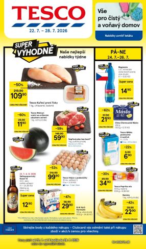 akční leták Tesco 22.7.2026-28.7.2026