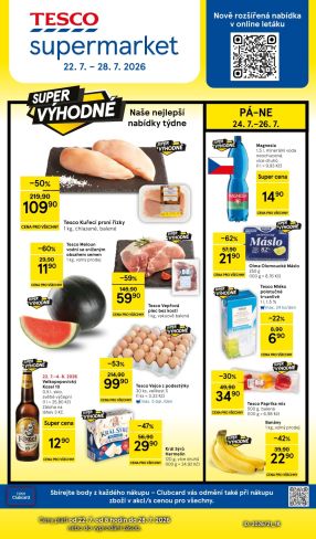 akční leták Tesco 22.7.2026-28.7.2026