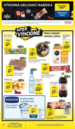 akční leták Tesco 22.7.2026-28.7.2026