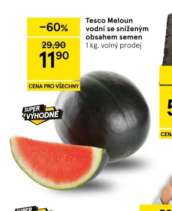 Tesco Meloun vodní se sníženým obsahem semen 1 kg, volný prodej