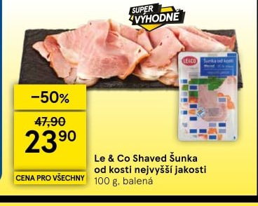 Le & Co Shaved Šunka 100 g