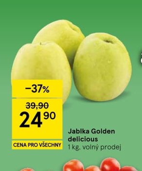 Jablka Golden delicious