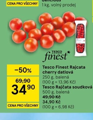 Tesco Finest Rajcata cherry datlová