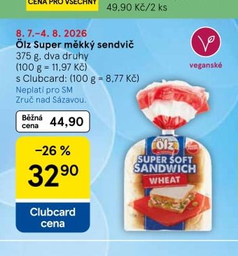 Ölz Super měkký sendvič