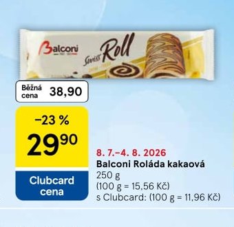 Balconi Roláda kakaová