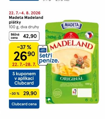 Madeta Madeland plátky