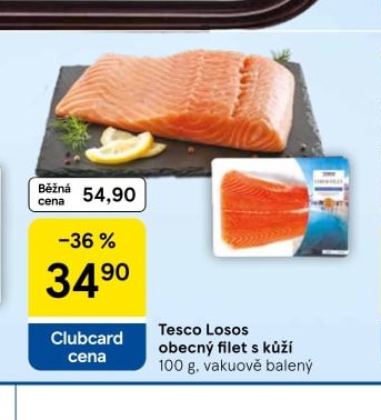 Tesco Losos obecný filet s kůží