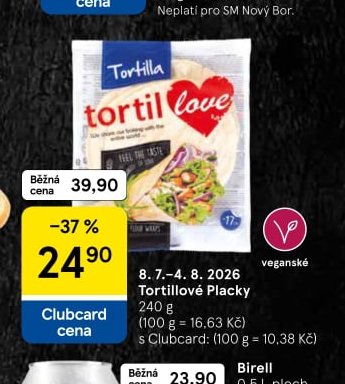 Tortillové Placky