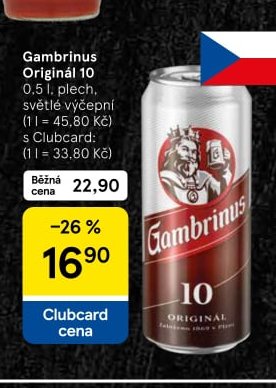 Gambrinus Originál 10