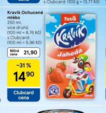 Kravík Ochucené mléko