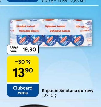 Kapucín Smetana do kávy