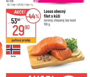 Losos obecný filet s kůží