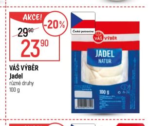 VÁŠ VÝBĚR Jadel různé druhy 100 g