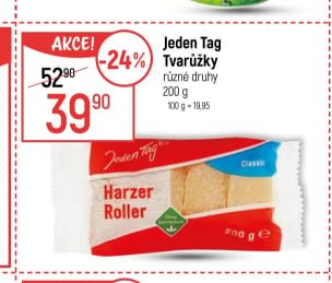Jeden Tag Tvarůžky různé druhy 200 g