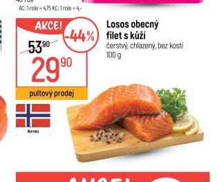 Losos obecný filet s kůží