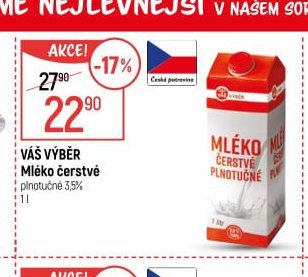 Váš Výběr Mléko čerstvé