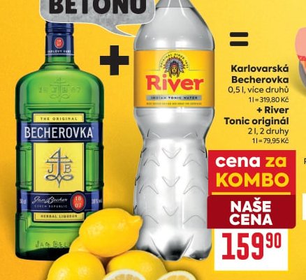 Karlovarská Becherovka + River Tonic