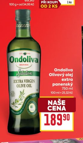 Ondoliva Olivový olej extra panenský