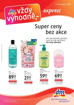 akční leták dm drogerie 23.7.2026-19.8.2026