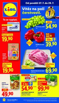 akční leták Lidl 27.7.2026-29.7.2026