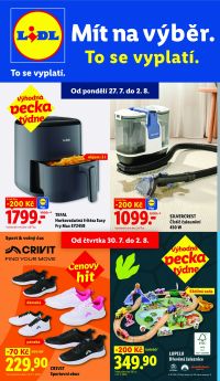 akční leták Lidl 27.7.2026-2.8.2026