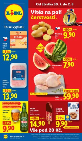 akční leták Lidl 30.7.2026-2.8.2026