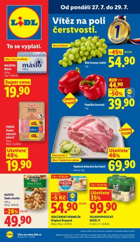 akční leták Lidl 27.7.2026-29.7.2026