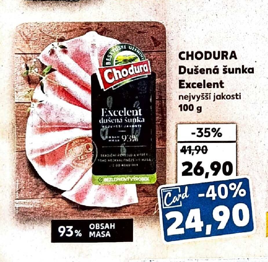 CHODURA Dušená šunka Excelent