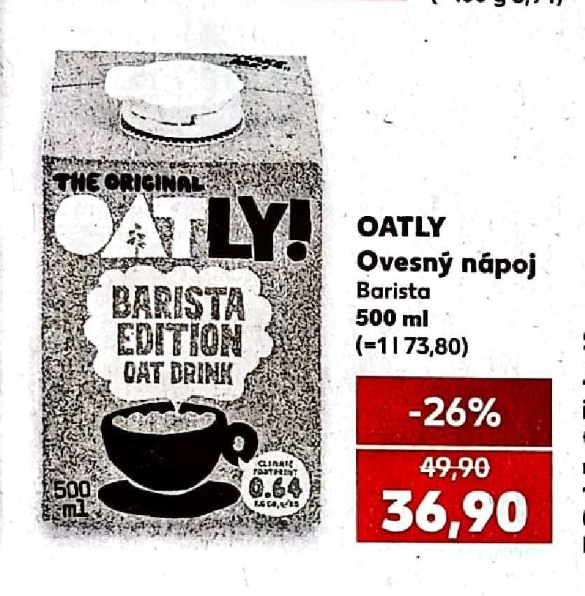 OATLY Ovesný nápoj Barista Edition