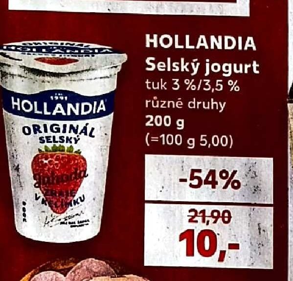 Hollandia Selský jogurt