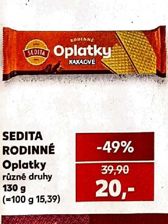 Sedita Rodinné oplatky