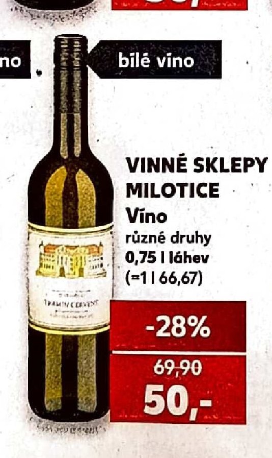 VINNÉ SKLEPY MILOTICE Víno