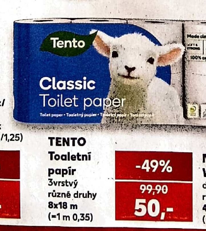 TENTO Toaletní papír