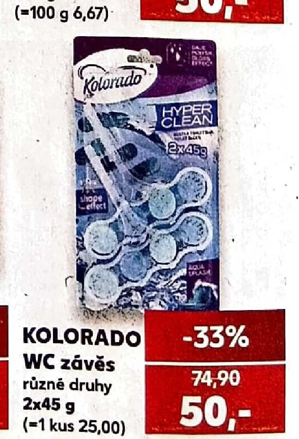 KOLORADO WC závěs
